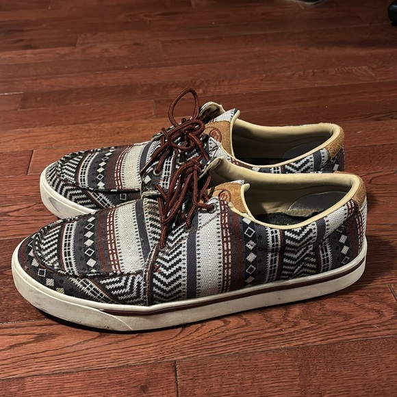 Twisted X Aztec Patterned Men's Slip On Shoes Size: 12 - Picture 4 of 6